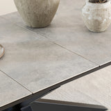 Heaven Extendable Dining Table with Ceramic Grey Top 200240cm
