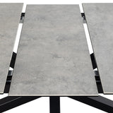 Heaven Extendable Dining Table with Ceramic Grey Top 200240cm