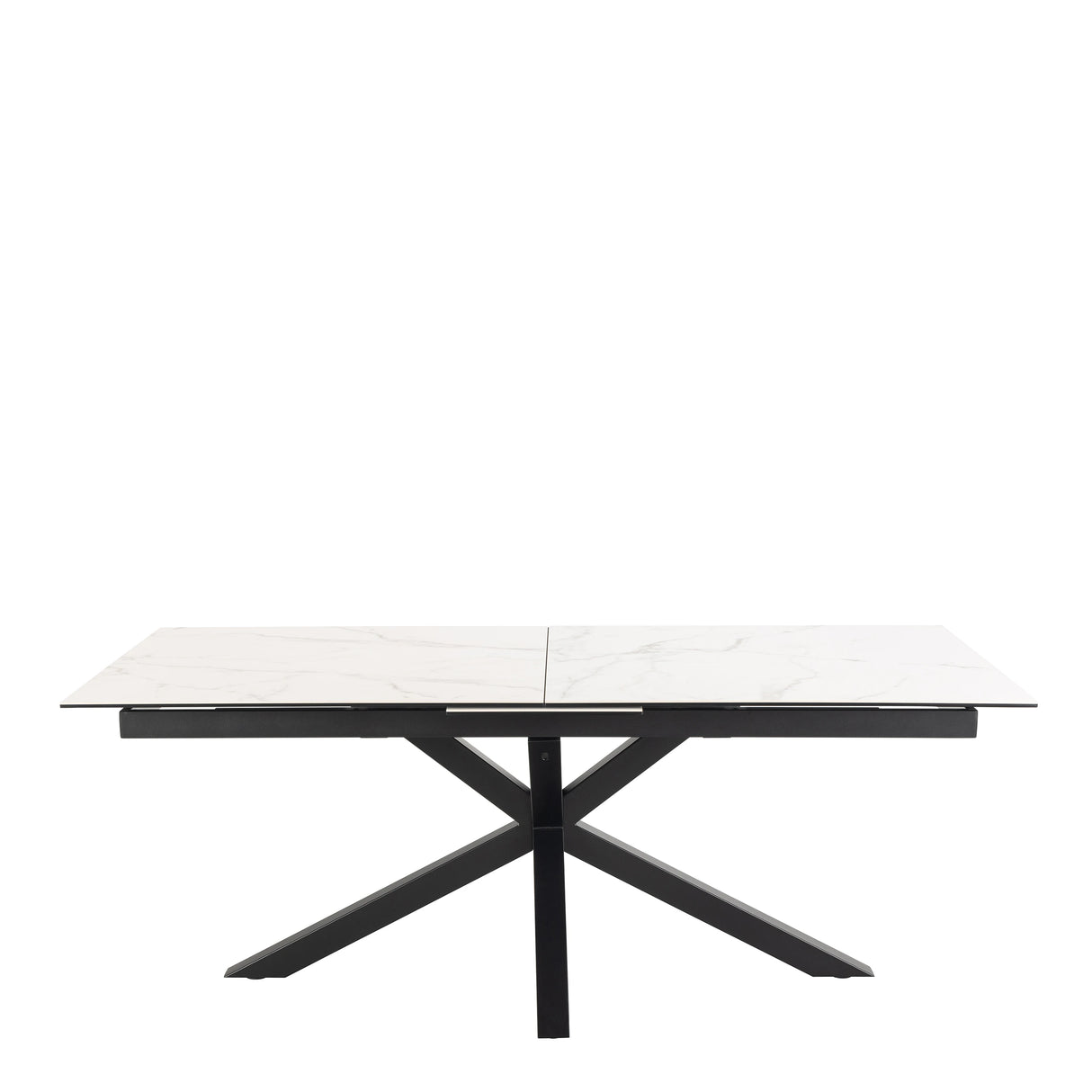 Heaven Extendable Dining Table with Ceramic White Top 200 to 240cm
