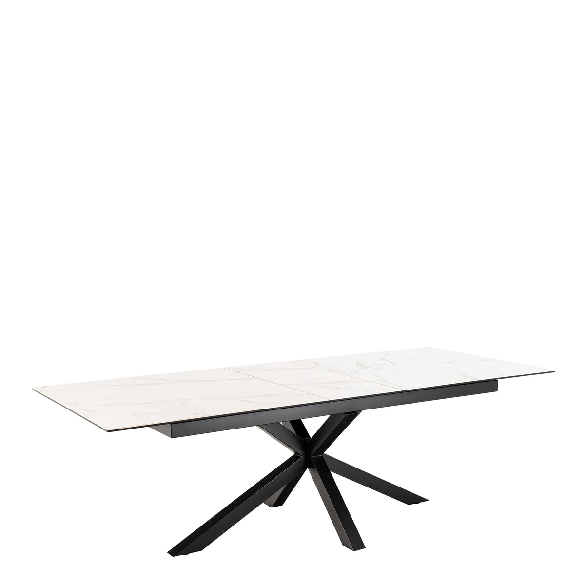 Heaven Extendable Dining Table with Ceramic White Top 200 to 240cm