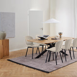 Irwine Dining Table in Matt Oak 200x75cm