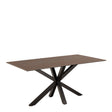 Heaven Dining Table in Ceramic Rusty Brown 160x75.5cm