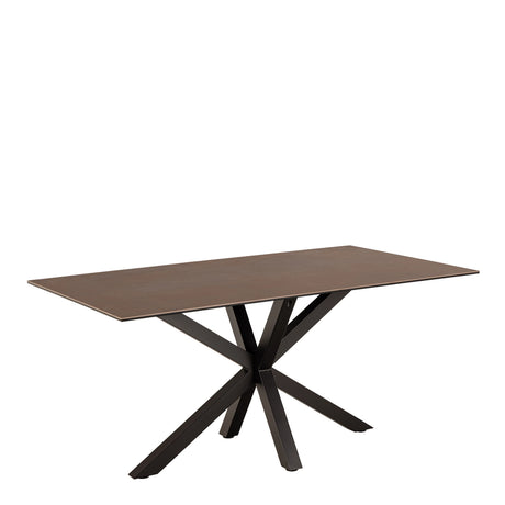 Heaven Dining Table in Ceramic Rusty Brown 160x75.5cm