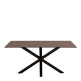 Heaven Dining Table in Ceramic Rusty Brown 160x75.5cm