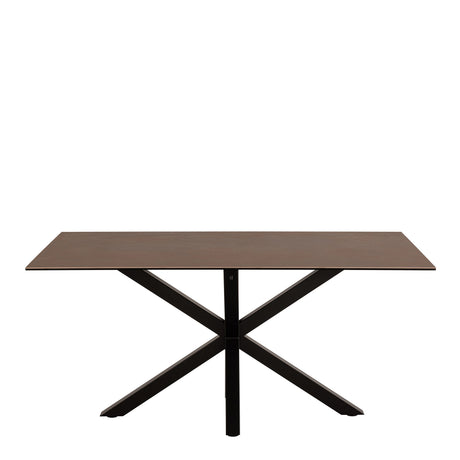 Heaven Dining Table in Ceramic Rusty Brown 160x75.5cm