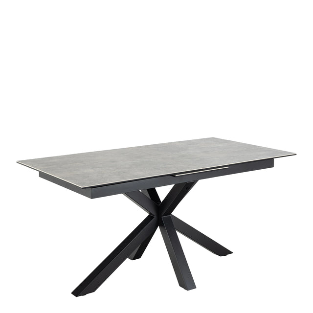 Heaven Extendable Dining Table with Ceramic Grey Top 168210cm