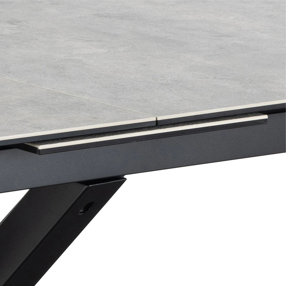 Heaven Extendable Dining Table with Ceramic Grey Top 168210cm