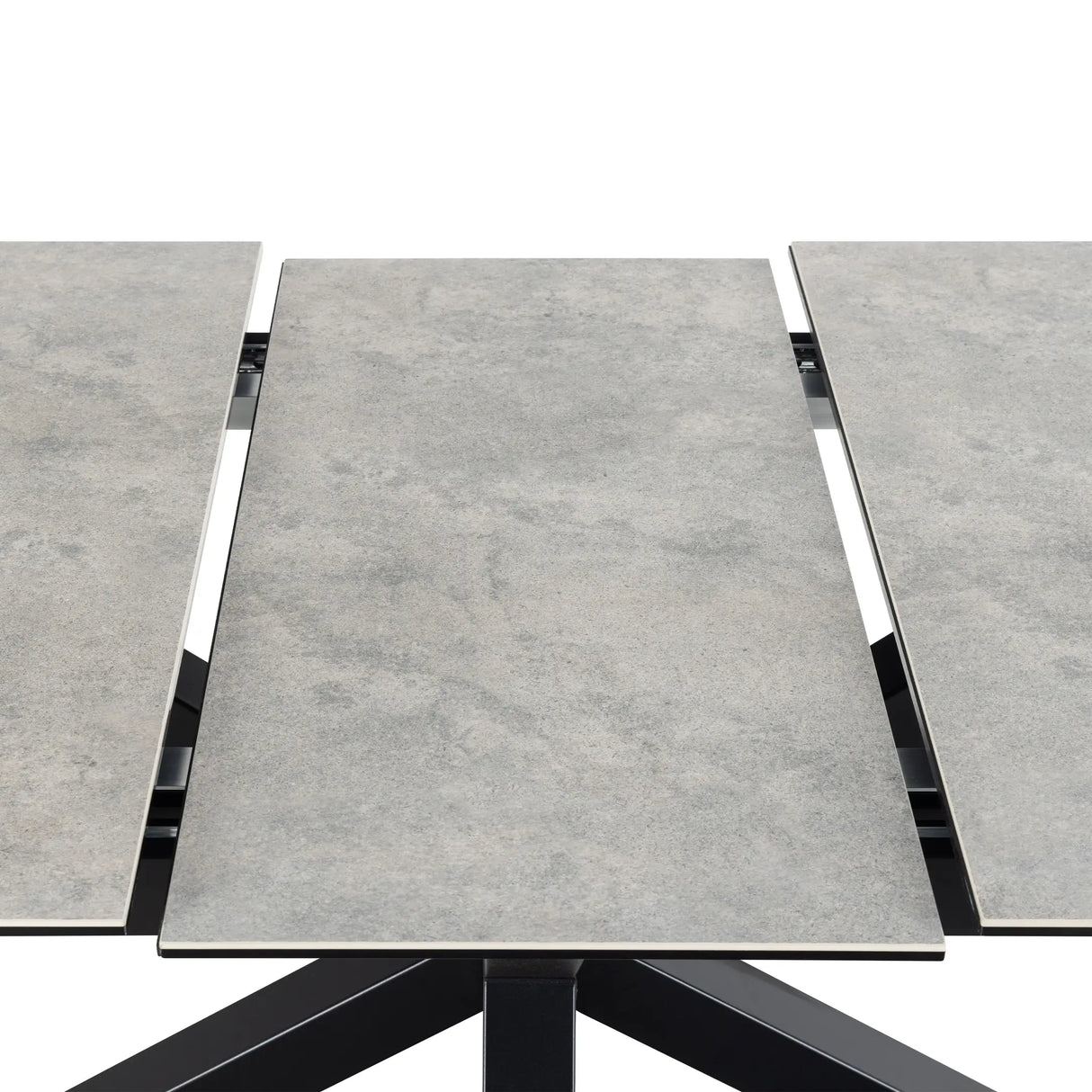 Heaven Extendable Dining Table with Ceramic Grey Top 168210cm