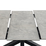 Heaven Extendable Dining Table with Ceramic Grey Top 168210cm