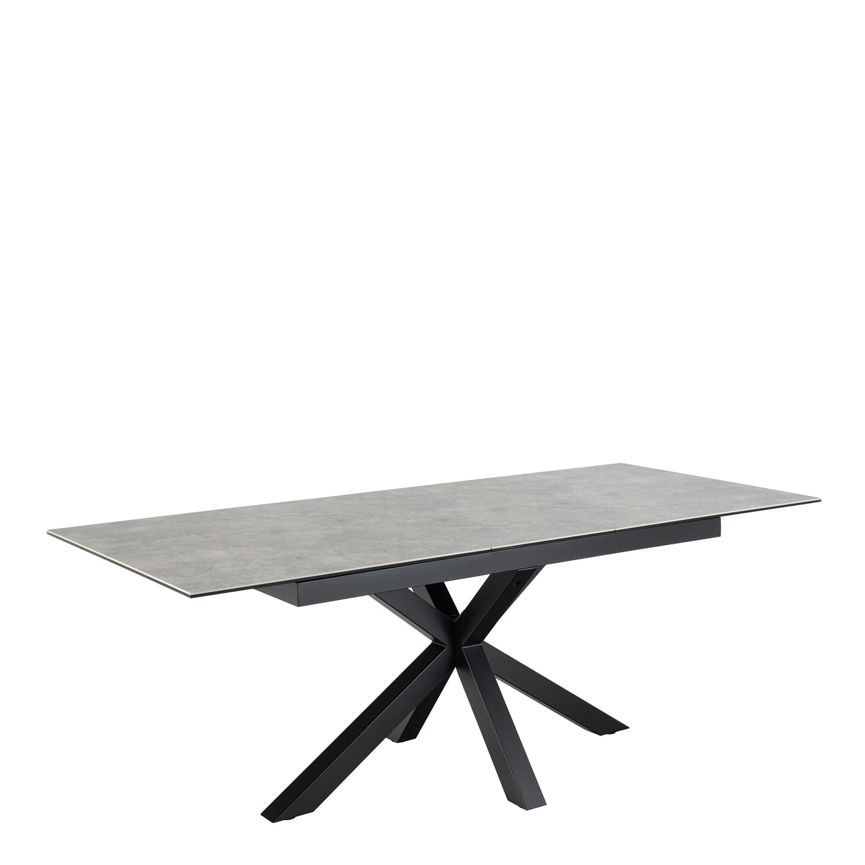 Heaven Extendable Dining Table with Ceramic Grey Top 168210cm