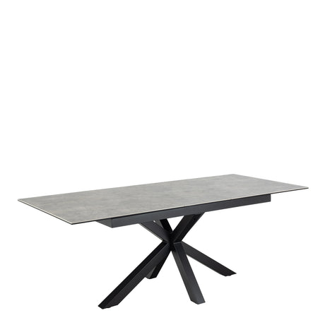 Heaven Extendable Dining Table with Ceramic Grey Top 168210cm