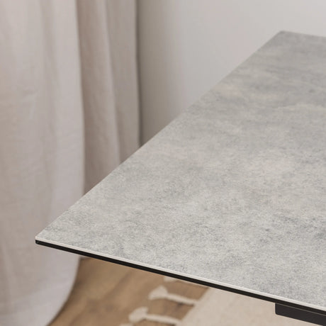 Heaven Extendable Dining Table with Ceramic Grey Top 168210cm