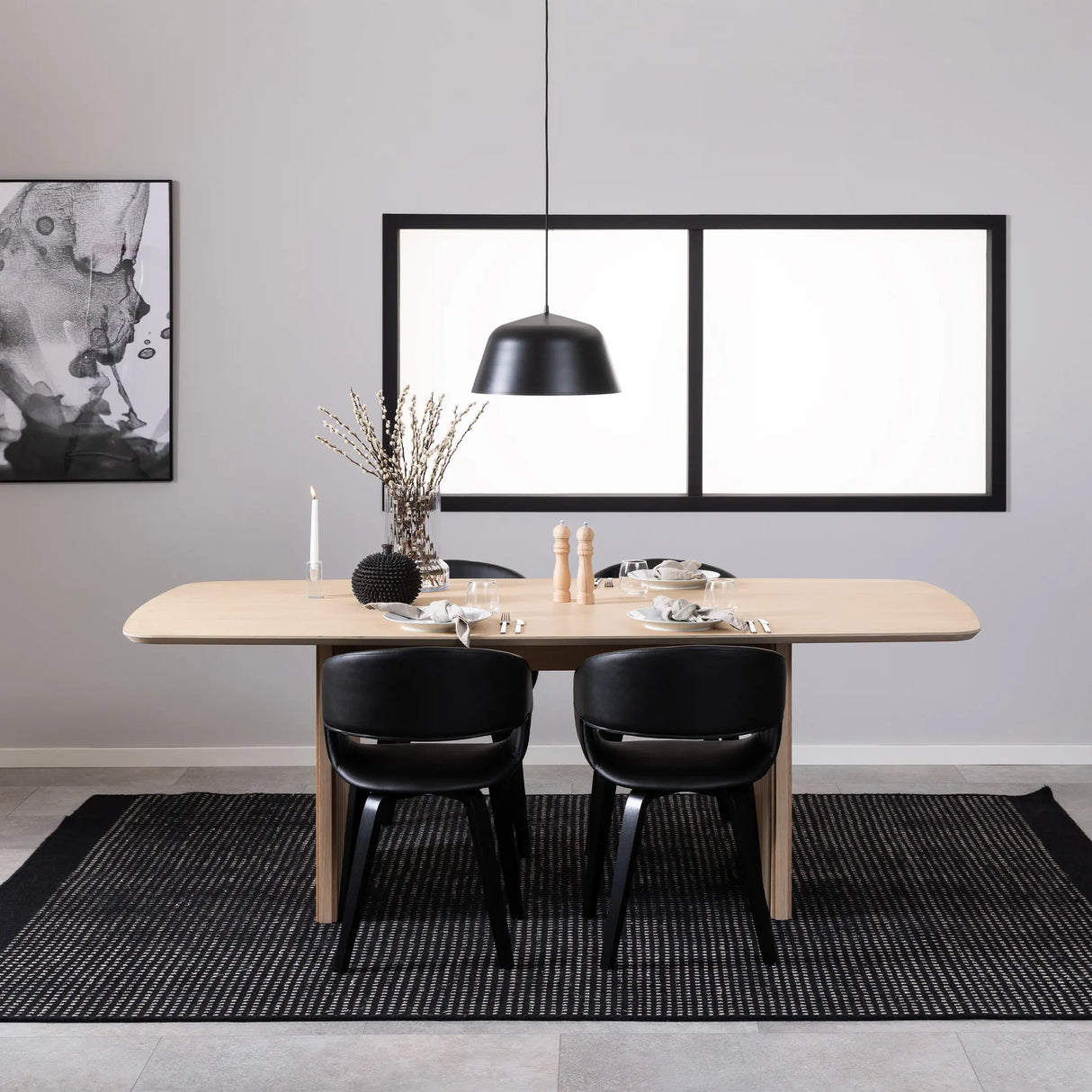 Christo Dining Table in Oak 220x75cm