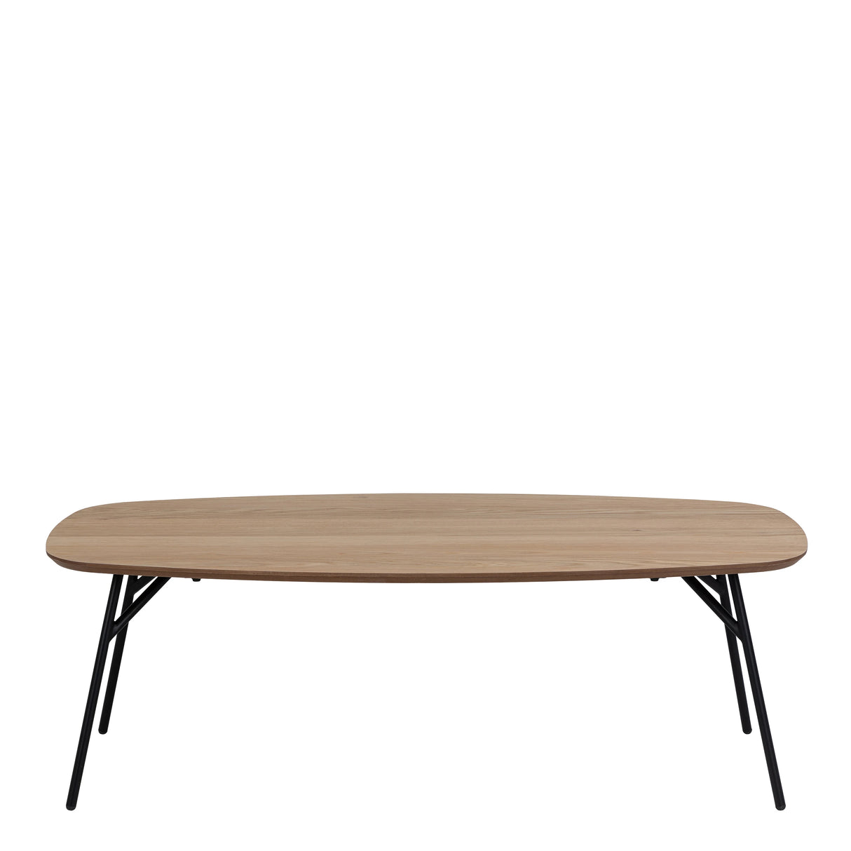Caracas Rectangular Coffee Table in Oak and Matt Black