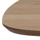 Caracas Rectangular Coffee Table in Oak and Matt Black