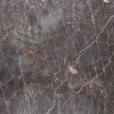 Naxos Round Side Table in Marron Marble