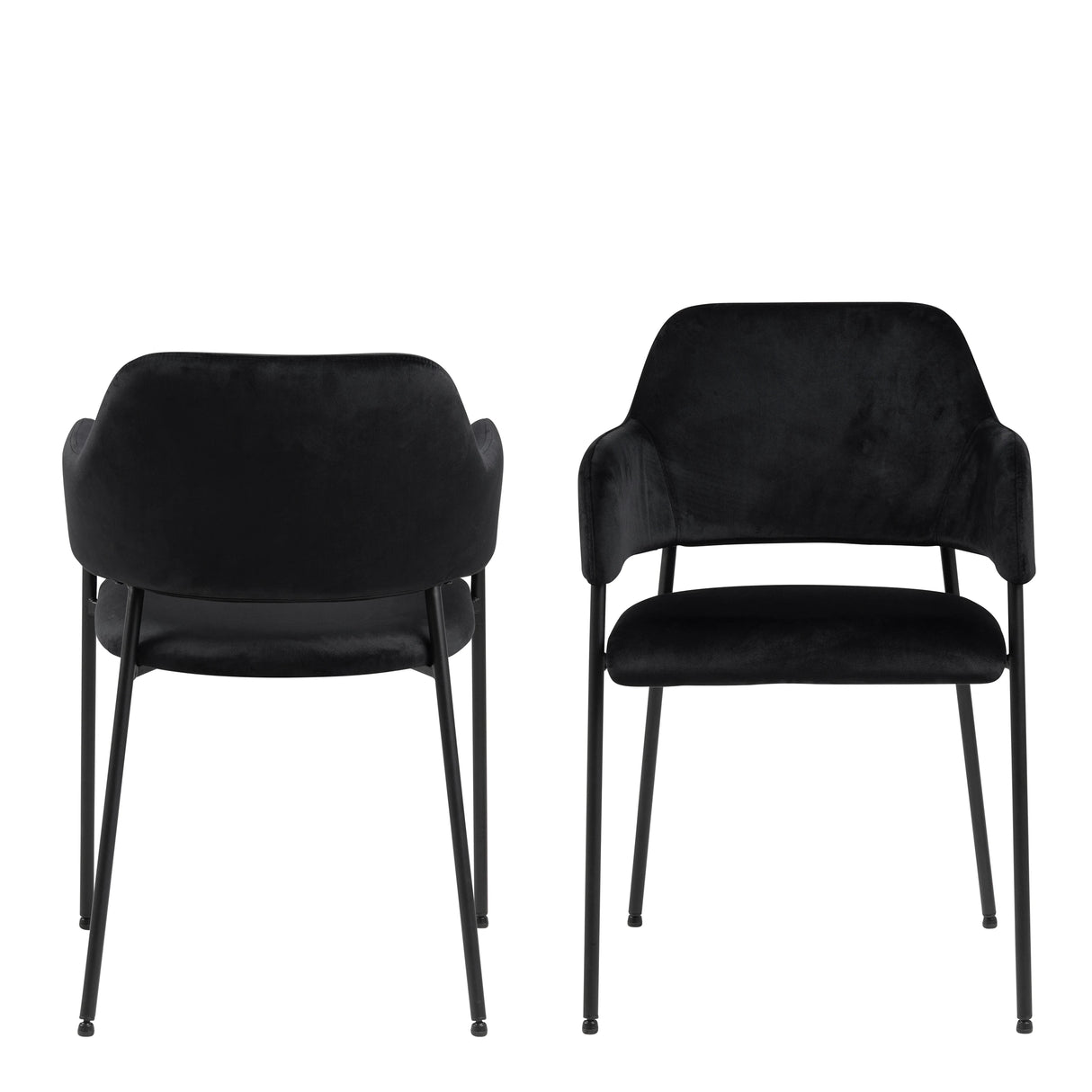 Christo Dining Table in Oak includes 6 Lima Dining Chair includes Armrest in Black