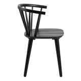 Christo Dining Table in Oak includes 6 Ida Dining Chair in Black