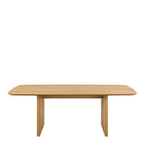 Christo Dining Table in Oak includes 6 Ida Dining Chair in Black