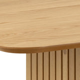 Christo Dining Table in Oak includes 6 Ida Dining Chair in Black
