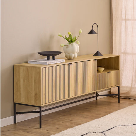 Jaipur Sideboard With 2 Doors and 1 Drawer in Oak
