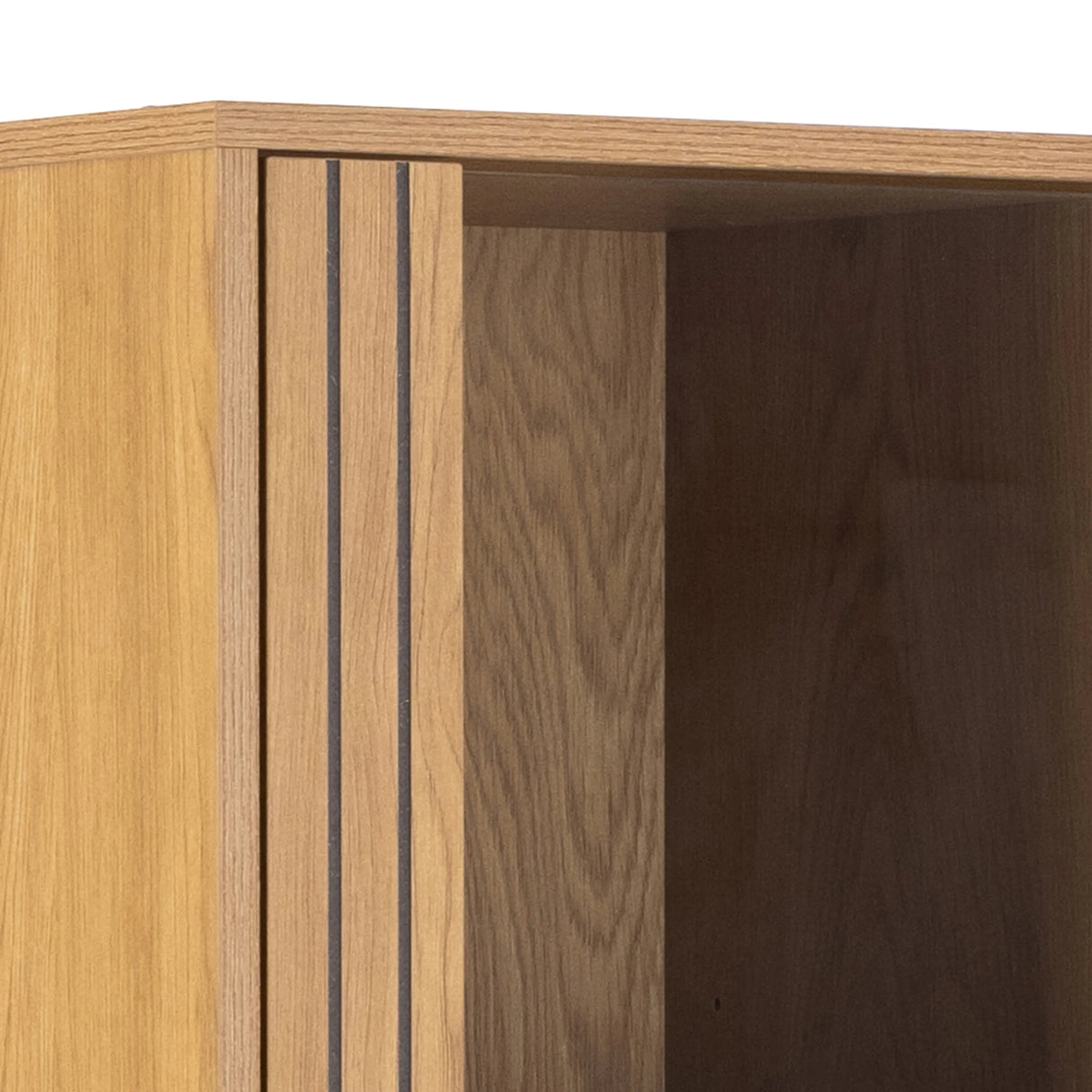 Jaipur Display Cabinet With 4 doors and 6 Shelves in Wild Oak