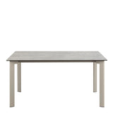 Palermo Ceramic Dining Table in Grey 160x75cm