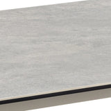 Palermo Ceramic Dining Table in Grey 160x75cm includes 4 Ella Swivel Beige Dining Chair