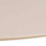 Ibiza Round Dining Table with Beige Top and Matt Beige Base 110x74cm