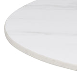 Malta Round Bar Table in Ceramic White