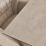 Heaven Dining Table with Ceramic Grey Top 135x75.5cm