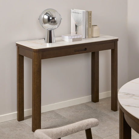 Southampton Console Table 1 Drawer in Cream Ceramic