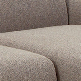 Midfield Right Hand Facing 2 Seater Chaise Longue in Boucle Beige Fabric