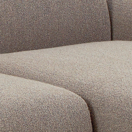 Midfield Right Hand Facing 2 Seater Chaise Longue in Boucle Beige Fabric