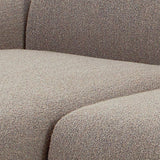 Midfield Left Hand Facing 2 Seater Chaise Longue in Boucle Beige Fabric