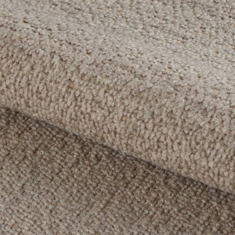 Midfield Left Hand Facing 2 Seater Chaise Longue in Boucle Beige Fabric