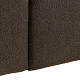 Midfield Left Hand Facing 2 Seater Chaise Longue in Boucle Taupe Fabric