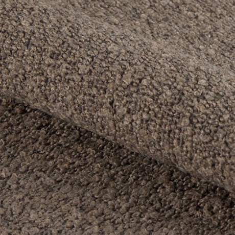 Midfield Left Hand Facing 2 Seater Chaise Longue in Boucle Taupe Fabric