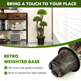3 Feet Decorative Artificial Cedar Topiary Tree with Rattan Trunk
