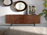 Giner and Colomer - Acacia Wood & Metal Sideboard With 2 Doors & 3 Drawers