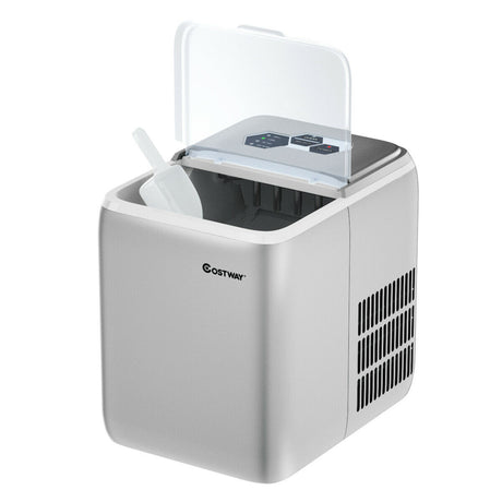 Portable Electric Ice Cube Maker 2.6L-Silver