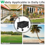Outdoor Utility Garden Trolley Buggy -Black
