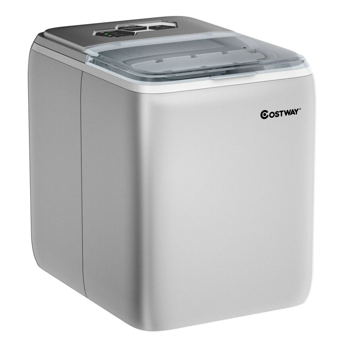 Portable Electric Ice Cube Maker 2.6L-Silver