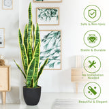 35.5 Inch Indoor-Outdoor Decoration Fake Artificial Snake Plant