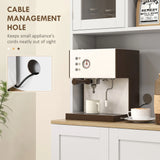 HOMCOM Two-Part Kitchen Storage Cabinet - White