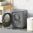 HOMCOM 4kg Vented Tumble Dryer with 5 Drying Mode, 800W Compact Freestanding Front Tumble Dryer Grey