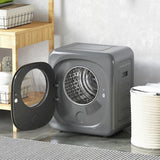 HOMCOM 4kg Vented Tumble Dryer with 5 Drying Mode, 800W Compact Freestanding Front Tumble Dryer Grey
