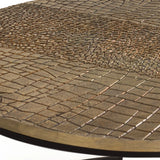 Giner and Colomer - Set Of 2 Nesting Tables With Metal Base & Aluminum Top (Bronze Finish)