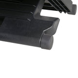HOMCOM 0-30 Three-Height Under-Desk Support Footrest - Black