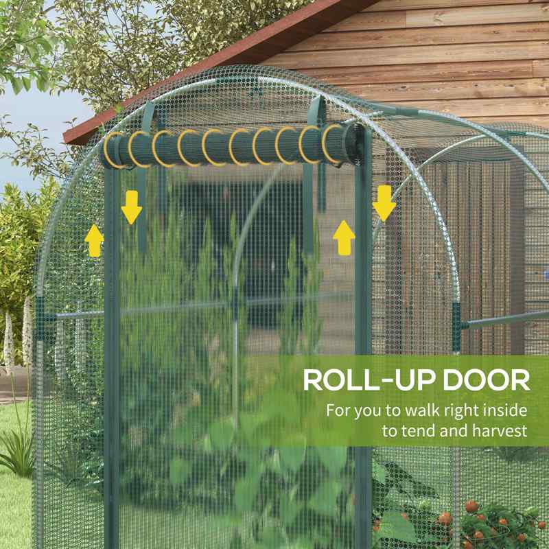 Outsunny 240 x 120cm Mini Polytunnel Greenhouse